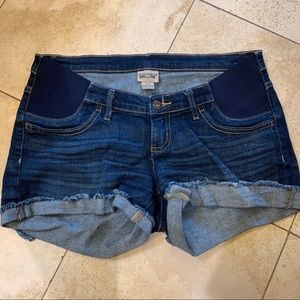 Indigo Blue Maternity Jean shorts size S